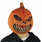 Latex Halloween Pumpkin Head Mask